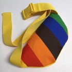 M m   s Candy Fanny Pack Sling Belt Purse Yellow Rainbow Adjust Zip Adult Travel