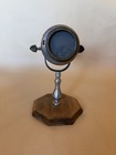 Vintage Brass Kaleidoscope On Wood Stand Desktop Antique Style Optical Toy 10 