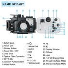 Sea Frogs Waterproof Housing Case Underwater Diving 195ft 60m Works For Om Sy   