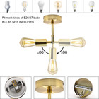 Vintage Gold Wall Sconces - 2pcs Rotatable Industrial Lighting For Any Room