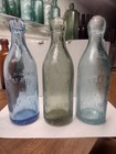 Scarce green blob Top Soda Mineral Water Bottle G ebberwein  Savannah Ga 1880 s