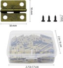 100 Pieces Small Hinges For Wooden Box Bronze Mini Hinges Tiny Hinge For Jewe   