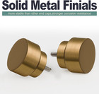 Warm Gold Curtain Rods For Windows 72 To 144 Inches Adjustable Length Heavy Duty