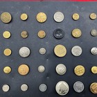 Vtg Railroad Uniform Button Lot 40  Mixed Railroads Pullman Katy Cp Rr Backmarks