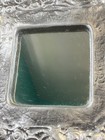 Vintage Don Drumm Mcm Abstract Aluminum Sculptured Hanging Mirror 9 x8  Signed
