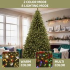 7 5ft Pre-lit Green Christmas Tree 1450 Tips 550 Light In 2 Color 11 Mode Xmas