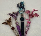 Custom Beaded Pens   Luxury Dragons  Gift basket Filler  Journal  Collect 