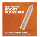 Trojan Ultra Ribbed Premium Latex Lubricated Thin Condoms For Men  36 Count