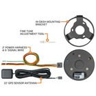 Glowshift Black 7 Color 100 Mph In-dash Gps Speedometer Gauge Kit 85mm 3-3 8 