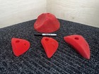 Set Of 4 Red Rock Climbing Holds  Please Read Description 