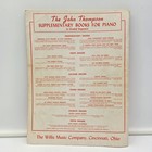 John Thompson Third Grade Piano Course 1938 Vintage Sheet Music     Read