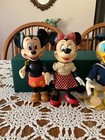 Lot Of 4 Vintage 60   s Disney Productions Rubber Mickey  Minnie  Donald   Pluto