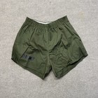 Vtg 70s Us Army Shorts Size M Military Pt Olive Green Running Training Gym