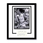 Billie Jean King Autograph Signed Wimbledon Tennis Framed 11x14 Display Acoa