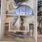 Singer Sewing Machine Various Parts   Vintage Plastic Storage Box