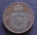 Brazil - 20 Reis 1869 Pedro Ii