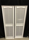 Mid America Louver Vinyl Shutters 14 5in X 52 In White