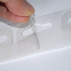 Hang Tabs Self Adhesive Clear Sticky Plastic Hanger 4 4x3 6 Cm 1000 Tabs  ht352 