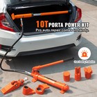 10 Ton Porta Power Hydraulic Jack Body Frame Repair Kit Hose Lift Ram