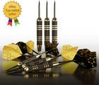 Premium Steel Tip Darts Set - Professional Darts  Brass Barrels  Metal Tip Darts