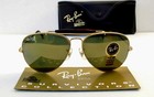 Vintage  B l Ray Ban Usa Outdoorsman Diamond Hard 62mm  Gold Frame  Sunglasses 