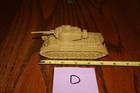 Vintage Marx Battleground Desert Fox Desert Tan American Army  41 Tank D - Mpc