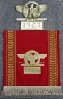 Roman Uniface Gold Finish Eagle Spqr Standard Topper Cold Cast Aquila Aquilifer