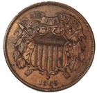 1865 2 Cent Piece Fancy 5 - Jam215 - Free Shipping   