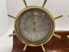 Vtg Swift Instruments Variable Thermometer Humidity Barometer Brass Ship Wheels