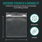 Hang Hole Heavy Duty 4 Mil Clear Zip Seal Bags Reclosable Top Lock Plastic