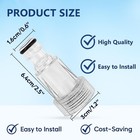 5pcs Water Inlet Filter Connector Replacement Compatible With 3 4 Inch  Clear 