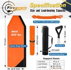 2-pack Deer Drag Sled - Heavy-duty 600d Pvc Tear-resistant Hunting Mats  Portabl