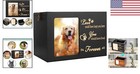 Large Wooden Pet Memorial Urn With Photo Frame - Remembrance Gift For Dog Or Cat
