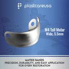 50 5 5mm M4 Tall Molar  large  Dental Metal Matrices Sectional Matrix Refills
