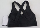 Nike Cq9289 010 Women s Sz Xl Black Dri-fit Medium Support Padded Sports Bra