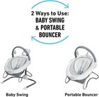 Graco Soothe  n Sway Lx Baby Swing With Portable Bouncer Derby Fashion