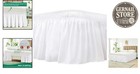 Luxurious Wrap Around Bed Skirt For Queen Beds - 16  Drop  Easy Fit   Washable