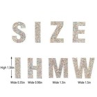 Glitter Rhinestone Alphabet Letter Stickers 26 Letters Selfadhesive Stickers For