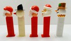 Lot Of 5 Christmas Pez Candy Dispensers Santa Clause Snowman