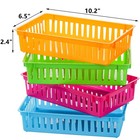16 Pack Classroom Storage Baskets Bins  Small Plastic Organizer Basket  Color   