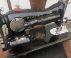 Singer Sewing Machine Model 15k   No  5889165 Works  Light Damaged