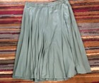 Woman Within Maxi Skirt Women Plus Size 1x 22 24 Light Green Flowy Stretch 