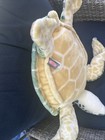 Melissa   Doug 30  Sea Turtle Plush Stuffed Animal Pillow Toy Lifesize Euc