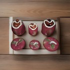 Apple Decor Lot Vintage 8 Piece Set  lot Of 8 
