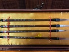 Antique Chinese Calligraphy Set Ink Brush Paperweight Case Unused
