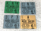 Bob Dylan 4 Concert Ticket Stubs From Legendary 1966 Tour Syria Mosque Ephemera