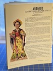 Antique Advertising Paper Doll Book 33 Dolls Repros C  1900 Uncut Vintage New