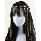 Golden Tassel Head Chain Boho Vintage Floral Forehead Hair Jewelry Headband 1pc