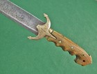 Antique Islamic Turkish Ottoman Sword Karabela Islamic Yatagan Shaped Blade