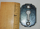 10 Antique Old Door Keyhole Lock Skeleton Key Escutcheons Cast Iron